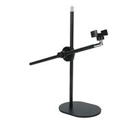 Supporto per Telefono Sopraelevato, Supporto per Braccio Telescopico Regolabile a 360 Gradi con Base per Impieghi Gravosi, Supporto per Videocamera Sopraelevata per YouTube Live