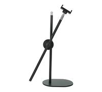 Supporto per Telefono Sopraelevato Yctze Lega di Alluminio ABS Multiangolo Regolabile Telescopico da Tavolo Registrazione Video Live Stream Supporto per Morsetto da Braccio per