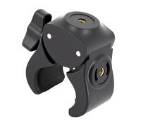 Supporto per telefono stabile Morsetto doppio per filettatura 1/4 per creatori contenuti da viaggio da 13-47 mm Adattatore per montaggio microfono leggero