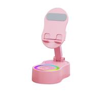 Supporto per telefono standard-RGB Supporto regolabile con base integrata di agenzia pieghevole | Quota di viaggio portatile per il comodino 'automobile del bancone della vanità, mobi del telefono