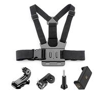 Supporto per telefono sul petto, supporto regolabile per Gopro, supporto per cintura di imbracatura, supporto universale per telefono cellulare con clip sul petto per videocamera d'azione o foto
