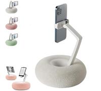 Supporto per telefono, supporto per snack, supporto regolabile per tablet girevole a 360° per leggere con ciotola staccabile, design soffice per l'uso sul giro