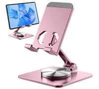 Supporto per telefono, supporto per telefono da scrivania - Supporto pieghevole portatile per cellulare con rotazione a 360 gradi - Supporto regolabile per cellulare in metallo multiangolo coppia