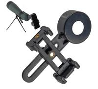 Supporto per telefono telescopico, Adattatore treppiede digiscoping, Supporto universale per morsetto binoculare, stabilizzatore in lega di alluminio, Attacco zoom fotocamera smartphone, Bird