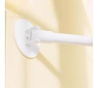 Supporto per Telo, Barra per Tenda con Flangia Swivel a 180° | Bastone per tende antiscivolo con supporto girevole a 180° per pareti angolari, perfetto per armadi e bagni