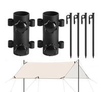 Supporto per tenda di fissaggio,Supporto per asta per tenda portatile | Facile montaggio libertà ombrello base di supporto per campeggio escursionismo pesca