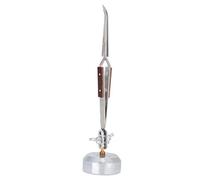 Supporto per terza mano con pinzetta, strumento per saldatura di gioielli, autobloccante, punta dritta e curva, forniture artigianali per hobbisti, gioiellieri, modellisti, (Bocca curva)