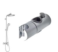 Supporto per testa per binario - Supporto per testa doccia per barra diapositiva | Supporto per spruzzatore a mano regolabile | Supporto per asta doccia, accessorio per bagno con cursore