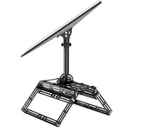 Supporto per tetto a cresta Starlink Gen 3,kit di montaggio rotabile a 360° compatibile con la dish standard Starlink V3, adattatore per tubo Starlink Gen 3 e kit di montaggio Starlink