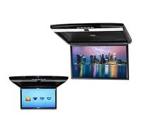 Supporto per tettuccio Flip Down Video Monitor per auto, Display ad alta risoluzione Monitor per supporto HDMI FM trasmettere SD/USB Ingresso 17,3" (nero)