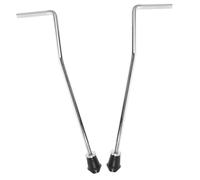 Supporto per Tom da Batteria 2 Pezzi in Metallo Argento | Compatibile Vari Marchi di Set, Manutenzione Semplice, Accessorio per Percussioni e Componenti Musicali