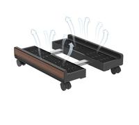 Supporto per tornio PC | Vassoio regolabile con ruote frenate - Carrello per torre di computer, per ufficio PC portatile stampante schermo sala giochi stoccaggio a pavimento