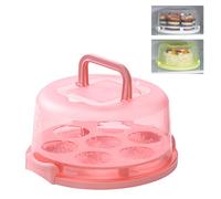 Supporto per torta, alzata per torta con coperchio, vassoio per dessert con manico, porta cupcake, espositore per torte con base
