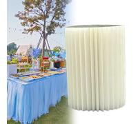 Supporto Per Torta, Supporto Alto Per Torta Per Feste, Supporto Pieghevole E Riutilizzabile Per Torta Nuziale Con Coperchio in Acrilico Per Anniversario, Tavoli Cilindrici Per Feste,40cm,White