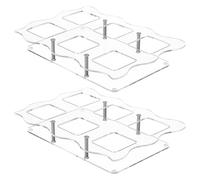 Supporto Per Torte - Ripiani per Dolci Trasparenti per Feste,Supporto a Multipli Livelli per Cupcake | per Tavolo Festa Compleanno Baby Shower Camera da Profumi Statuine