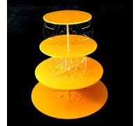 Supporto Per Torte Rotondo A Quattro Livelli Con Design A Cuore E Tacchi Alti