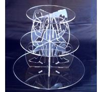 Supporto Per Torte Rotondo A Tre Livelli Con Design A Cuore E Tacco Alto