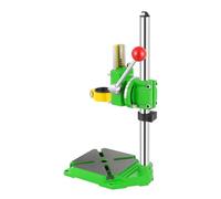 Supporto per trapano a 90°, Supporto elettrico per trapano, Supporto per perforazione con attacco snodabile Max. profondità di perforazione 60mm con tavolo da lavoro 3 teste in plastica