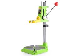 Supporto per trapano a colonna con manico, utensile per morsetto da banco, rotazione a 360°, campo di serraggio 38-44 mm, corsa di lavoro 60 mm, tubo in acciaio 25 x 400 mm, per legno e lavorazione