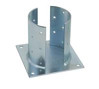 SUPPORTO PER TRAVI IN LEGNO TONDE Ø mm.140 piano mm. 180x180