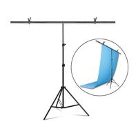 Supporto per treppiede a forma di T Sfondo Fondale Fotografia Sistema di supporto regolabile Studio fotografico per fondali in mussola non tessuta