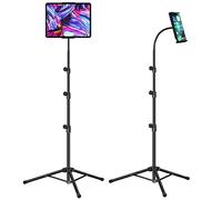 Supporto per treppiede per iPad, a collo di cigno da 65" per tablet, iPad Air, iPad Pro e tutti i tablet da 16.5 a 12.9 pollici
