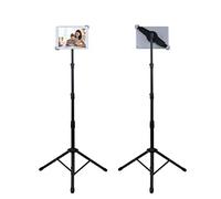 Supporto per treppiede per Tablet, regolabile in altezza per iPad Air 2/3/4 / iPad 9.7 / iPad Pro 10.5 / iPad Pro 12.9 e altri tablet da 9,7 a 14,5 pollici.