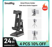 Supporto per treppiede per telefono SmallRig, supporto per telefono con adattatore a sgancio rapido per Arca-Swiss, supporto per telefono multifunzionale per treppiede Arca Metal Phone Holder