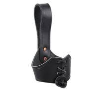 Supporto per trinco Vichingo, da Cintura, per corni da 0,4 l, in Pelle, Nero, Medievale