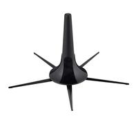 Supporto per tromba, portatile, pieghevole, a 5 gambe, in metallo nero, con gambe staccabili, supporto stabile per musicisti, pratica, prove e spettacoli