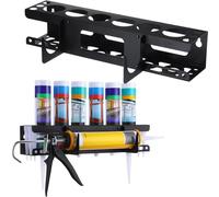 Supporto per tubi in silicone, contenitore per tubi per sigillatura, supporto per tubo sigillante da parete, organizer per attrezzi per calafataggio, organizer per sigillanti, accessori per furgoni