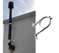 Supporto Per Tubo Camino Staffa di supporto per camino in acciaio inossidabile, supporto della stufa resistente al vento e alla neve, supporto(70 mm(2.8'') Thk 0.50mm (0.02''))