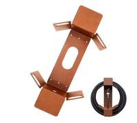 Supporto per tubo da giardino a parete, avvolgitubo da giardino in acciaio inossidabile, 35 x 10 x 6 cm, resistente supporto per tubi da giardino, confezione doppia per recinzioni, capannoni, patio