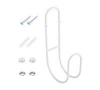 Supporto per tubo da giardino, gancio in metallo resistente, supporto per garage, per cavi di prolunga, corda per esterni, garage, cortile, recinzione