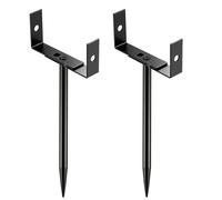 Supporto per tubo di scarico per acqua piovana, 2 pezzi, resistente alla ruggine, accessorio regolabile per l'uso all'aperto su terrazze e prati per il drenaggio e la protezione da oltre