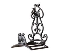 Supporto per tubo flessibile per esterni, design a forma di , ornamento in ferro, montaggio a parete, per interni, cortile, giardino, patio, terrazza, recinzione, casa