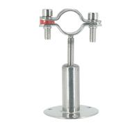 Supporto per tubo in acciaio inox SS304, diametro esterno 15 mm-89 mm, supporto a clip con piastra base, lunghezza palo 100 mm-150 mm (48-51 mm)