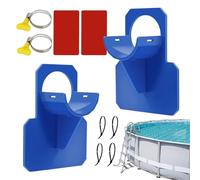 Supporto per tubo per piscina - Supporto per tubo per piscina fuori terra,Accessorio per tubo con morsetto regolabile per giardino esterno, terrazza posteriore cortile