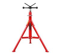 VEVOR Supporto per Tubo Pieghevole con Testa a V e Trasferimento a Sfera e Gambe Pieghevoli 4500lbs/2 T Altezza Regolabile da 28-52 pollice Tipo 1107C