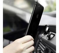 SUPPORTO PER TUTTI GLI SMARTPHONE MAGNETICO COL TELEFONINO ED ADESIVO SUL CRUSCOTTO