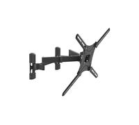 Barkan Supporto da parete lungo per TV, 13-90" a doppio braccio articolato - 4 movimenti piatto e curvo, può contenere fino a 60 kg, extra stabile, adatto a LED OLED LCD