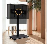 Supporto per TV a rullo per schermi da 32 a 60 pollici, 0-90°, commutazione orizzontale e verticale dello schermo, carrello mobile per TV, supporta fino a 50 kg