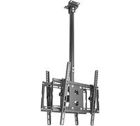 Supporto per TV a soffitto DualSided regolabile e girevole per TV LED da 32 "70" con bulloni di fissaggio a espansione, ideale supporto a parete o soffitto per una visione ottimale.