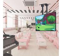 Supporto per TV a soffitto, Supporto a Doppia Asta, Supporto telescopico con Regolazione dell'altezza per TV da 60 a 100 Pollici, 11,6 m