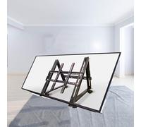 Supporto Per TV Con Rotelle - Podio Sala Conferenze Supporto Pavimento Universale TV, Carrello Mobile Triangolare Per TVs LCD Con Supporto Inclinabile/ruote Bloccabili