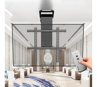 Supporto Per TV Da Soffitto Elettrico - Per Televisori Da 50-90 Pollici, Motorizzato Sollevamento TV Staffa, 0-85° Pieghevole, Montaggio A Soffitto Motorizzato Per TV