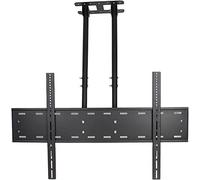 Supporto Per Tv Da Soffitto, Staffa Per Doppia Asta Per Tv Con Inclinazione Regolabile In Altezza, Adatto Alla Maggior Parte Dei Supporti Per Tv Con Display A Schermo Piatto Al Pl(2m)