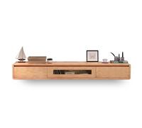 Supporto per TV galleggiante, ripiani a parete per sotto la TV, console di gioco e multimediale, per decoder via cavo, centro intrattenimento per soggiorno e camera da letto (colore ceppo, 140 cm)