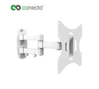 Supporto Per TV LCD LED Inclinabile E Girevole Estensibile 17-37 Pollici Bianco