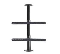 Supporto per TV mobile su ruote, carrello universale per TV e monitor, altezza regolabile, rotazione orizzontale/verticale, perfetto per video dal vivo e riunioni di lavoro da 94 a 177,8 cm